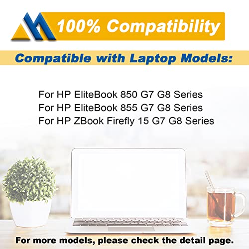 CC03XL 56Wh Laptop Battery Replacement for HP ZBook Firefly 15 G7 G8 EliteBook 855 850 G7 G8 Series Notebook HSTNN-UB8W HSTNN-DB9O L77622-2C1 L77622-2C2 L77622-541 L77991-005【11.55V 4610mAh】 - size: 10.63*3.16*0.28 inch CC03XL(56WH)