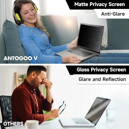2 Pack Laptop Privacy Screen 15.6 Inch (1920x1080) Display, Anti Blue Light Glare Anti Scratch Computer Privacy Shield for 15.6" Hp Lenovo Dell Acer Asus Samsung Portable Monitor