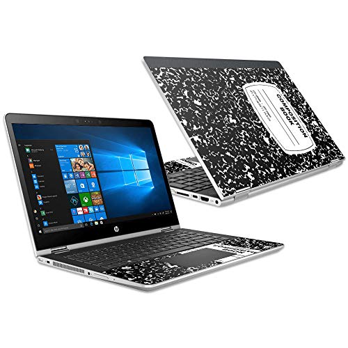 Mightyskins Skin Compatible with Hp Pavilion X360 15.6" (2018) - Composition Book | Protective, Durable, and Unique Vinyl Decal Wrap Cover | Easy to Apply, Remove, and Change Styles | Made in The USA - color: Composition Book