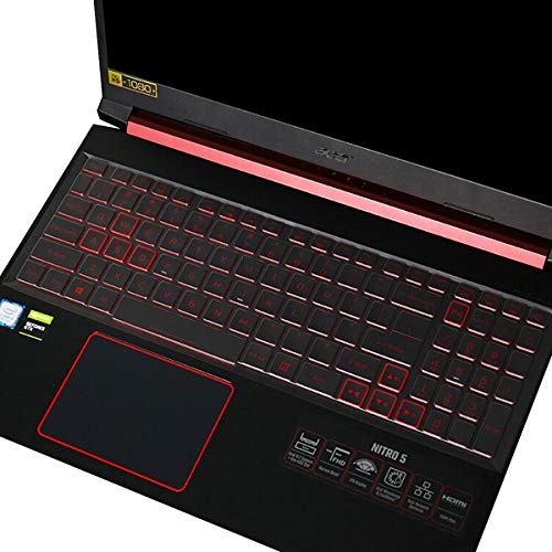 Keyboard Cover for Acer Nitro 5, Nitro 16, Nitro 17, Predator Helios 300 PH315-55/54/53/52 PH317-53/54, Nitro 5 AN515-58/57/56/54/55/45/43/44 AN517-54/53/51/52(Not Fit Nitro V15 V16, PH16-72 PH18-72) - color: TPU