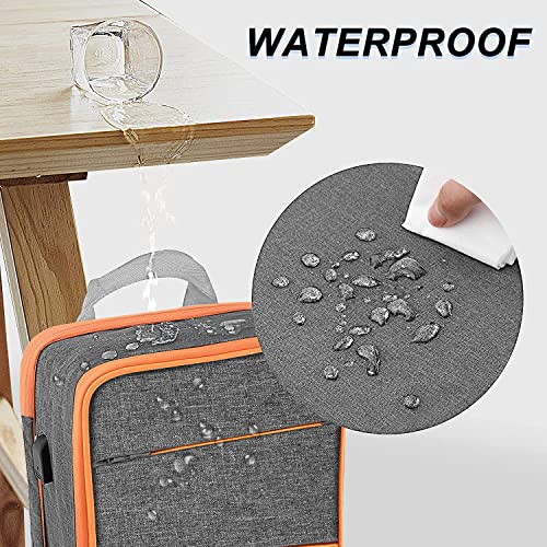 Slim & Expandable Laptop Backpack Water Resistant Backpack Travel Backpack Compatible with MacBook Air/Pro/Neo 13-14 inch, XPS 13/14, Surface 13.5" and Most 13-14 Notebooks，G01OG01 - color: G01og01, size: 13"-14"