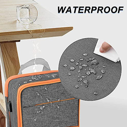 Slim & Expandable Laptop Backpack Water Resistant Backpack Travel Backpack Compatible with MacBook Air/Pro/Neo 13-14 inch, XPS 13/14, Surface 13.5" and Most 13-14 Notebooks，G01OG01 - color: G01og01, size: 13"-14"