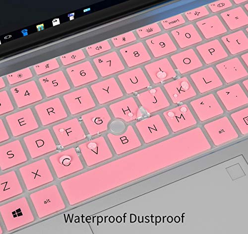 Keyboard Cover for HP EliteBook 840 G7 G8 14" Notebook, HP EliteBook 845 G8 G7 14" Notebook Keyboard Protector Skin Accessories, Pink