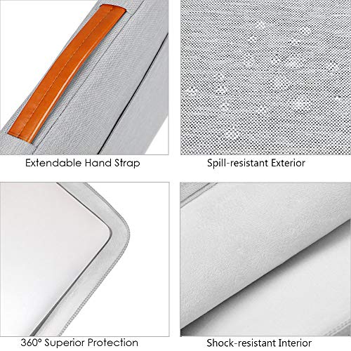 Lacdo 360° Protective Laptop Sleeve Case for 13 inch MacBook Air M5 A3449 (2026), M4 A3240 2025, M3 A3113 A2681 A2337 | 13" MacBook Neo A18 Pro A3404 (2026) | iPad Air/Pro 13 M5 Computer Bag, Gray - color: Gray, size: New MacBook Air/Neo/Pro 13 Inch