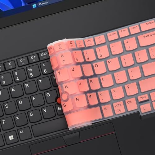 Keyboard Cover for Lenovo ThinkPad E16 Gen 1 16", Thinkpad T16 P16 P16v P16s Gen 2/Gen 1 16", Thinkpad L15 Gen 4/3 15.6" (Not Fit Thinkpad Z16, L15 Gen 2/1)-Pink - color: Pink