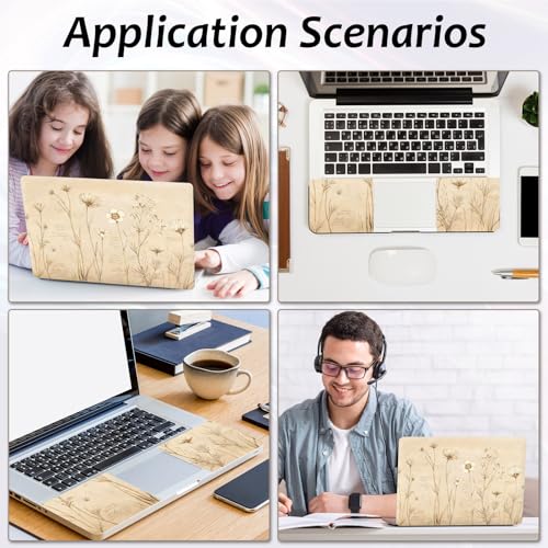 Laptop Skin 12.1-15.6 inch Removable Universal Reusable Laptop Sticker Decal,Waterproof No Residue Vinyl Cover,Scratch-Resistant Cuttable Full Wrap Sticker for Notebook, Flower Specimen Print - color: Flower Specimen Print