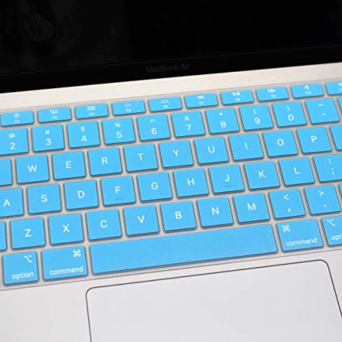 Se7enline for MacBook Pro 13/16 inch Keyboard Cover 2019-2026,Wine Red | Silicone Waterproof Dustproof Durable Washable Laptop Accessories Protective Skin 2019/2020/2021/2022/2023,Aqua Blue - color: Aqua Blue
