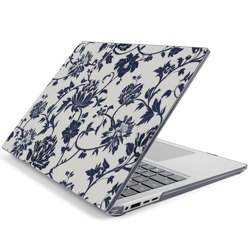 Batianda Artistic Case for Microsoft Surface Laptop 15 inch, Navy Flowers | Fits Surface Laptop for Business 8th Edition 2026 & Surface Laptop 7 2024, 4-in-1 Accessories Bundle, Slim Durable Hard Shell - color: Navy flowers