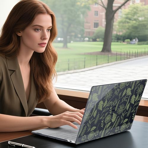 Batianda Sage Botanical Case for Dell XPS 13 Laptop 2024 2025 | Fits Model 9340/9345/9350 13.4" Display, Lightweight Slim Hard Shell Protection for Students and Nature Lovers - color: Plant branches