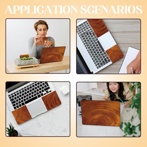 SUPERDANT Laptop Skin Sticker Tree Ring Growth Laptop Decals Personalized Universal Notebook Computer Wrap Vinyl Skin Stickers Cover Art Decal Removable 12-15.6 Inch Waterproof Gifts - style: Growth Ring Pattern