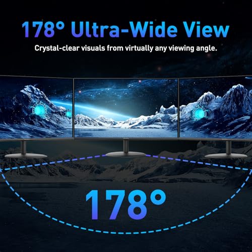 SANSUI 22 Inch 120Hz Monitor, FHD Computer Monitor 4000:1 Contrast Ratio with Adaptive Sync, HDR 100% sRGB, HDMI x 2, VESA Mount, Eye Care for Home/Office (ES-22X3AH, One HDMI Cable Included). - size: 22