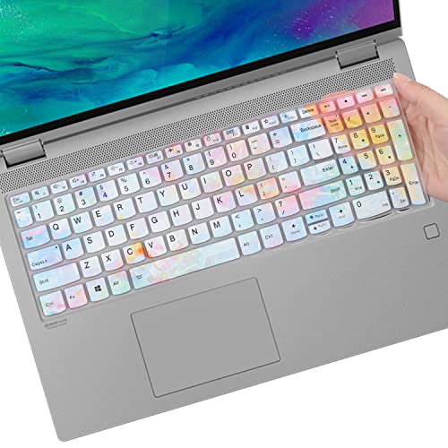 Keyboard Cover for Lenovo Yoga 7i 15.6" 16", Ideapad 3/Idepad 3i/Ideapad 5/Ideapad 5 15.6 17.3, Lenovo Flex 5 15.6, Yoga Slim 7 15, ideaPad Slim 7 15.6, ThinkBook 15/15P G2 G3 G4 - color: Colors
