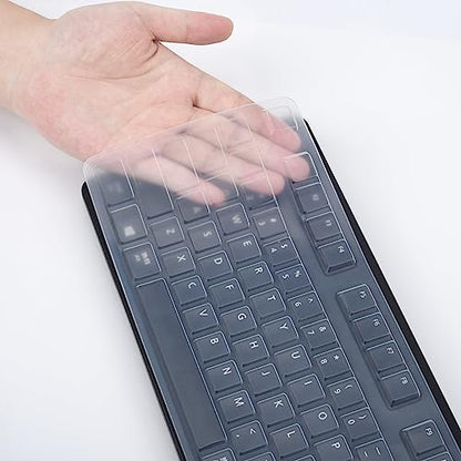 Keyboard Cover for Dell KB212-B KB4021 Slim USB 104-Key Keyboard, Dell KB212-B Keyboard Skin Protector - Clear - color: Clear