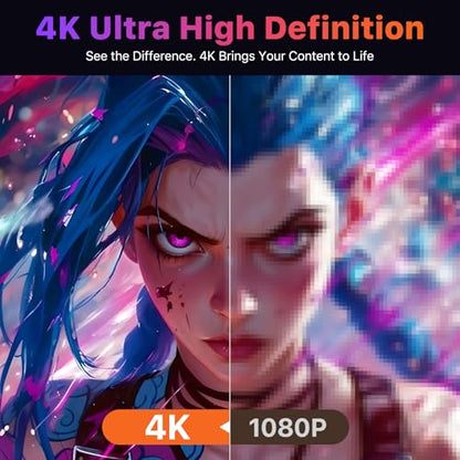 cocopar Portable Monitor 17.3 Inch 4K UHD 60Hz 150% sRGB Travel Monitor with Speaker HDMI USB-C Second Screen for Laptop MacBook Surface PC Xbox PS4/5, VESA Mountable, with Kickstand - size: 17.3 Inch