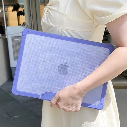 MEEgoodo Case for MacBook Air 15 inch 2026 2025 2024 2023, Case Fit Model (A3448/A3241/A3114/A2941) with M5/M4/M3/M2 Chip, Laptop Hard Shell with Heavy Duty Rugged Shockproof, Sky Blue XK - color: Sky Blue XK