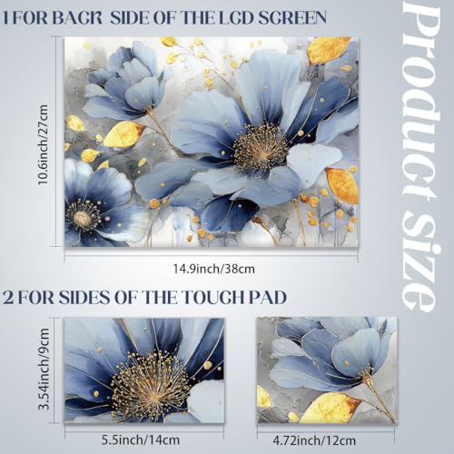SUPERDANT Laptop Skin Sticker Flower Laptop Decals Personalized Universal Notebook Computer Wrap Vinyl Skin Stickers Cover Art Decal Removable 12-15.6 Inch Waterproof Scratch-Resistant Gifts - style: Flower