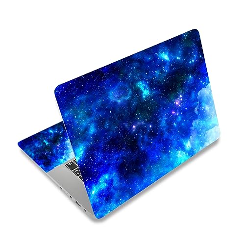 Laptop Stickers Decal,12 13 14 15 15.6 inches Netbook Laptop Skin Sticker Reusable Protector Cover Case for Toshiba Hp Samsung Dell Apple Acer Leonovo Sony Asus Laptop Notebook (Blue Galaxy) - color: Blue Galaxy
