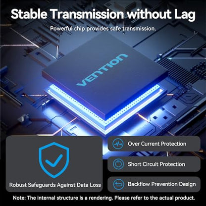 VENTION 10Gbps USB 3.2 Hub, USB Hub with 4 USB A 3.2 Ports, USB 3.2 Gen 2 Splitter USB Expander for Chromebook Surface Pro 3 iMac PS4 Laptop Xbox Flash Drive - size: 0.5FT, style: USB 3.2 10Gbps