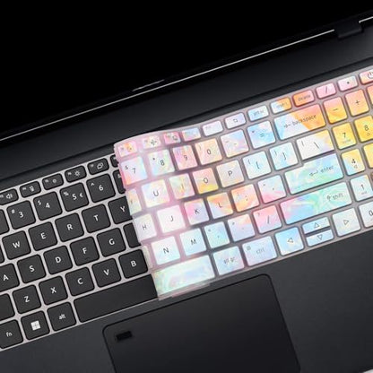 Keyboard Cover for Acer Aspire 3 A315-24P-R7VH A315-24PT A315-510, Aspire 5 A515-58GM/58M/58MT/58PT A515-57G A515-57G-58R7/53T2/56UV/51WN A515-57-73L5/75RH 15.6" (Not Fit A515-46~A515-56)-Dazzle - color: Color