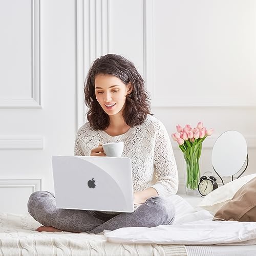 Crystal Clear Case for MacBook Air 13 inch A1466 A1369 2010-2017 Release, 5 in 1 Plastic Hard Shell&Keyboard Cover&Screen Protector&Webcam Cover, Transparent - color: Clear