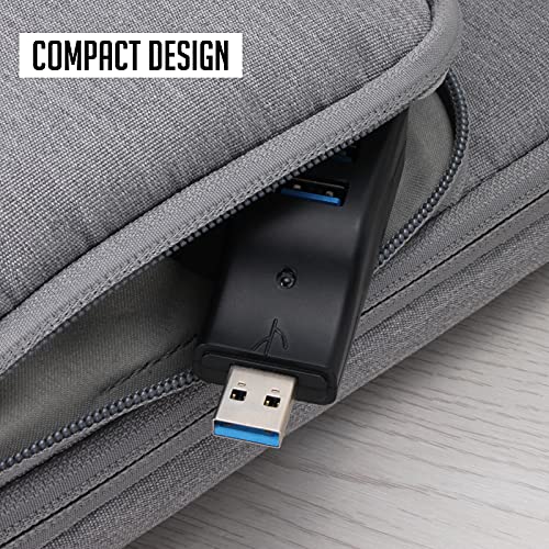 VCOM USB 3.0 Hub for Laptop, Portable 4-Port Data USB Splitter, Mini USB A Port Expander, 5Gbps Fast Data Transfe for Desktop Computer, Surface Pro, XPS, PC, Flash Drive, Mobile HDD, Keyboard, Mouse