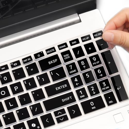 Keyboard Cover for 2026 2025 2024 HP 15.6 inch Laptop 15-fc 15-fd Series, HP 15z-fc000/fc100 15t-fd100 15t-fd000 15-fd0123dx 15-fd0127dx 15-fd0125dx 15-fc0146dx 15-fc0057wm fd0023dx fd0083wm fc0093dx - color: Black