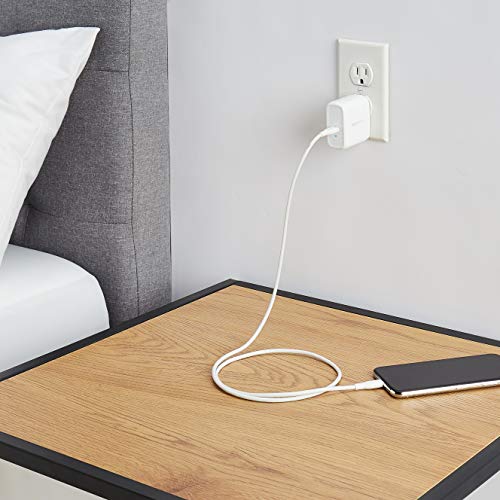 Amazon Basics 65W One-Port GaN USB-C Wall Charger with Power Delivery PD, Foldable Plug, Portable, Fast Charging for Laptops, Tablets & Phones, Non-PPS, White - color: White, style: 65W (1 USB-C)