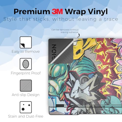 Glossy Glitter Laptop Skin Compatible with Lenovo Legion 5 Gaming Laptop (15IRX9) 2024 - Graffiti Wild Styles - Premium 3M Vinyl Protective Wrap Decal Cover - Easy to Apply | Crafted in the USA - color: Graffiti Wild Styles, size: Legion 5 Gaming (15IRX9)