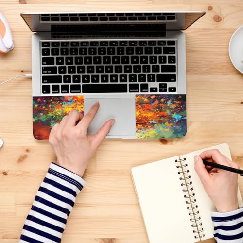 Universal Laptop Skin, DIY Cut-to-Fit Vinyl Cover Compatible with HP, Dell, Lenovo, Mac (13.3" to 15.6"), Anti-Scratch, No Residue & Bubble-Free Protective Decal Sticker, Colorful Autumn Tree - color: Colorful Autumn Tree