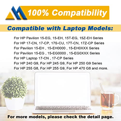 41.04Wh HW03XL L97300-005 Laptop Battery Replacement for HP Pavilion 15-EG 15-eg0xxx 15-eg0073cl 15-eg0070wm 15-EH 17-CN 17-cn0xxx 17-CP 17-cpo700dx Series L96887-421 l97300-005 HW03041xl-pl - size: 7.40*3.74*0.24 inch HW03XL