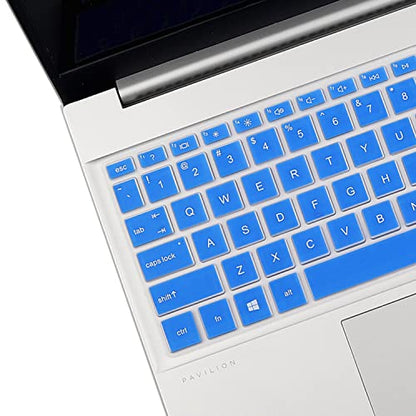 Keyboard Cover for 17.3 HP Laptop 17 17z 17-cn 17-cp 17z-cp000 17-cn1053cl cn0053 17-cn0065cl 17-cn0025nr cn0021nr 17-cp1124od 17-cp0035cl 17-cp0076nr cp0124od cp0047nr cp0013dx cp0025nr, HP 15-eg/eh - color: Blue