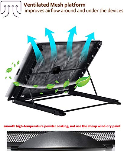 13.4x11.6inch Large Stand Ventilated Adjustable Light Box Laptop Pad Stand, Multifunction Tracing Holder for Ipad A3 A4 LED Tracing Light Pad Tablet Tracer