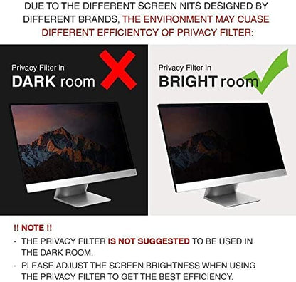 [2 Pack] Computer Screen Privacy Shield 27 inches for Widescreen Computer Monitor – Date Protection for Desktop Computer Security – Anti-Glare, Anti-Scratch, Blocks 96% UV–16:9 Aspect Ratio