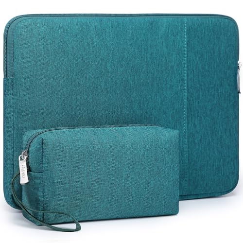 HYZUO 14-15 Inch Laptop Case Sleeve Bag Set for MacBook Air M5, Dark Green | for MacBook Air 15 M5 A3448 M4 M3 M2 2026-2023, MacBook Pro 15, XPS 14/15 Plus, Case for 14 15 Surface HP Lenovo Asus Acer - color: Dark Green, size: 14-15 Inch