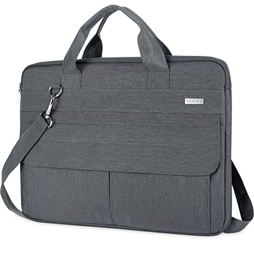 LANDICI Laptop Bag Case 13 14 inch with Shoulder Strap, Slim Waterproof Computer Sleeve Cover Compatible with MacBook Air 13/13.6 M1 M2 M3 M4, MacBook Pro 13/14, Chromebook 14, Grey - color: Grey, size: 13-13.5 Inch