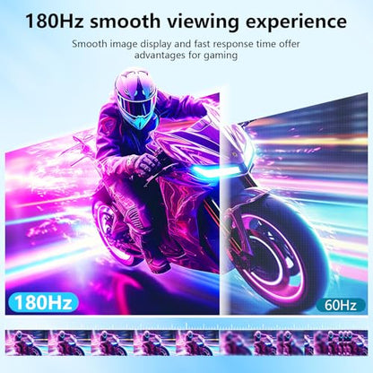23.8" Large Portable Monitor, 2.5K QHD 180Hz Laptop Screen Extender, 150% RGB 178° IPS, Speakers & USB Hub for Office/Gaming with Kickstand, Travel Monitor for Laptop/PC/Mac/Xbox, VESA USB-C & HDMI - style: A2-23.8" Portable Monitor
