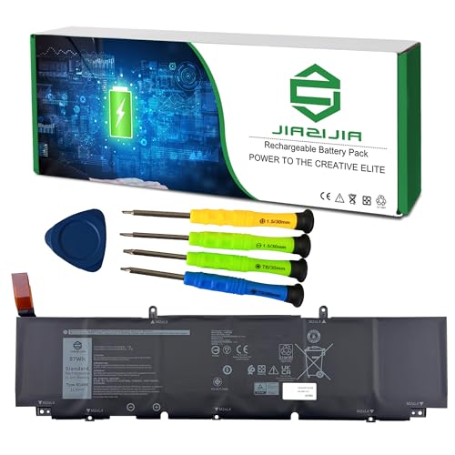 XG4K6 CPX-F8CPG Laptop Battery Replacement for XPS 9700 9710 9720 9730 Precision 5750 5760 5770 Series Notebook 001RR3 01RR3 0F8CPG F8CPG Black 11.4V 97Wh 8071mAh - size: 13.2*5.2*1.2inch XG4K6