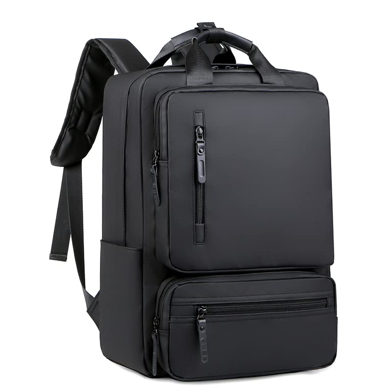 Laptop Backpack for Men 15.6 Inch 16 Travel Large Capacity Purse Computer Bag - color: Black286
