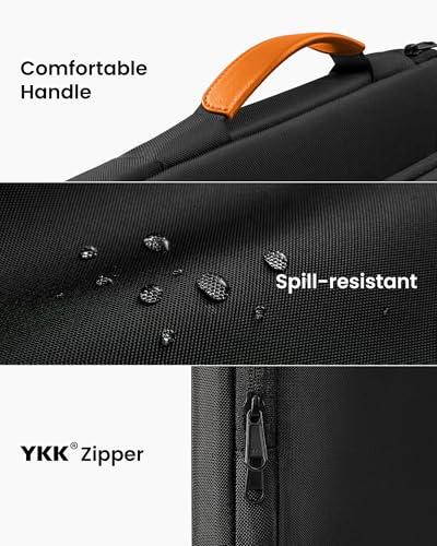 tomtoc 360 Protective Laptop Case Bag for 13-inch New Surface Pro 11th | Copilot+PC 2024, Surface Pro 10/9/8/X with Signature Keyboard/X Keyboard, Water-Resistant Laptop Carrying Sleeve - color: Black, size: 11.6-13 Inch