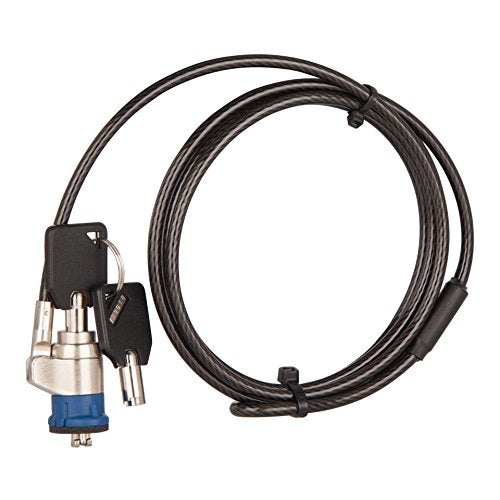 The Joy Factory LockDown Universal Key Security Cable Anti-Theft Lock 6-Foot for Laptops and Tablets (SCU102)
