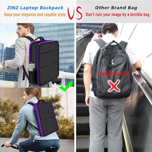 Slim & Expandable Laptop Backpack 15 15.6 16 Inch Case, Water Resistant Travel Backpack Compatible with MacBook Pro/Neo 16" 15", Dell XPS 15 16 and Most 15" 15.6" 16" Notebooks，B01PU01 - color: B01pu01, size: 15"-16"