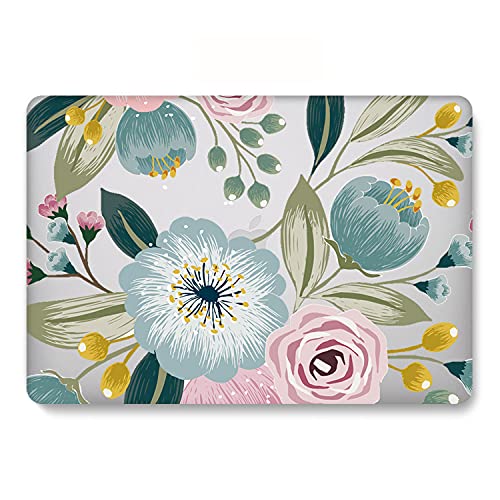 Case Compatible with MacBook Pro 13 inch 2012 2011 2010 2009 2008 Release with CD-ROM, Plastic Hard Shell Cover & Sleeve Bag & Keyboard Cover Skin for MacBook Pro 13 A1278,Flower - color: Flower, size: A1278(Pro 13 w/CD-ROM 2008-2012)