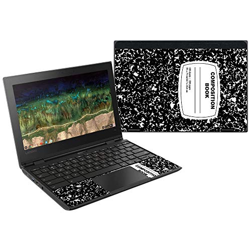 MightySkins Skin Compatible with Lenovo 500E Chromebook 11.6" (2018) - Composition Book | Protective, Durable, and Unique Vinyl Wrap Cover | Easy to Apply, Remove, and Change Styles | Made in The USA