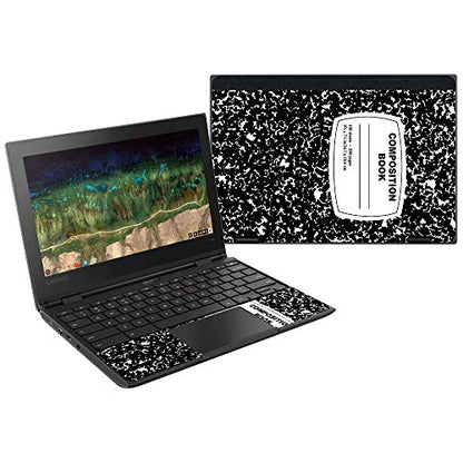 MightySkins Skin Compatible with Lenovo 500E Chromebook 11.6" (2018) - Composition Book | Protective, Durable, and Unique Vinyl Wrap Cover | Easy to Apply, Remove, and Change Styles | Made in The USA