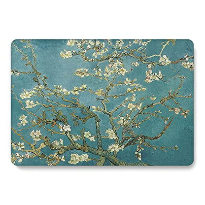 Bandless Case Compatible with MacBook Air 13 Retina 2020 2019 2018 Release A2337 M1 A2179 A1932, Printed Hard Shell & Keyboard Cover Laptop Sleeve for inch Touch ID, Almond A2337 (Air ID 2018-2020) - color: Almond Blossom, size: A2337/A2179/A1932 (Air 13