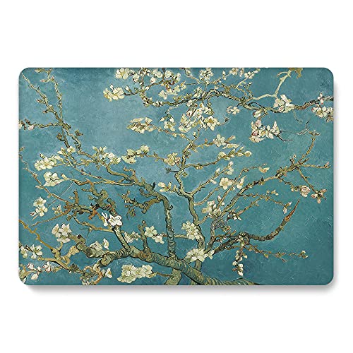Case Compatible with MacBook Pro 13 inch 2012 2011 2010 2009 2008 Release with CD-ROM, Plastic Hard Shell Cover & Sleeve Bag & Keyboard Cover Skin for MacBook Pro 13 A1278,Almond Blossom - color: Almond Blossom, size: A1278(Pro 13 w/CD-ROM 2008-2012)