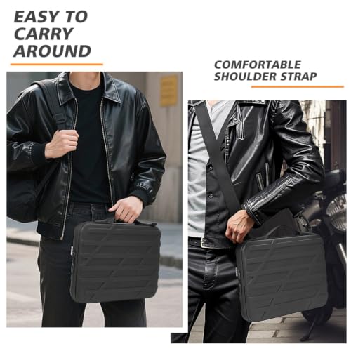 NIDOO 14 inch Laptop Sleeve Carrying Case Computer Bag for 14" MacBook Pro M5 Max/13 13.6" MacBook Air M5 M4/ 13" Macbook Neo/Asus ZenBook 14/ASUS Lenovo ThinkPad HP Shockproof Hardshell Handle - size: 14 inch