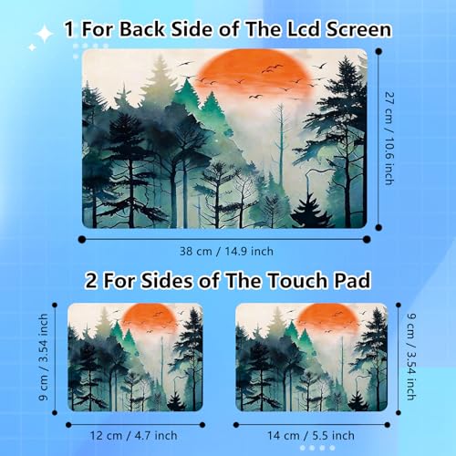 Universal Laptop Skin Sticker Decal for 11.6”12" 13" 13.3" 14" 15" 15.4" 15.6" Reusable Waterproof Scratch-Scratch Resistant Protective Vinyl Laptop Notebook Skin Stickers - Forest Tree - color: Forest Tree