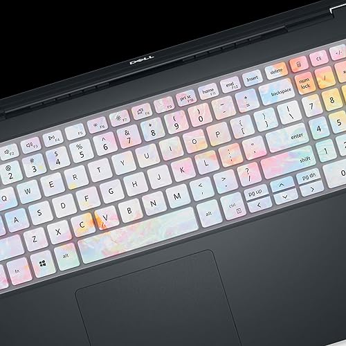 Keyboard Cover for 2022 2021 Dell Inspiron 15 17 5501 5502 5505 5508 5584 5590 5593 5598 7000 7500 7590 7591 7501 7506 7706 7790 Vostro 3501 3502 3505 5501 5502, 7590 5590, Inspiron 15 3000 5000 7000 - color: Colors