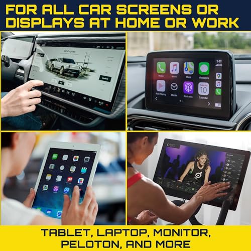 Car Screen Cleaner Spray And Wipe, 2-in-1 Spray and Microfiber Cloth Touch Screen Cleaner For Car Display, Cell Phone, Laptop, IPad, IPhone, Macbook Air, Computer (Black) - color: Screen Cleaner (Black)
